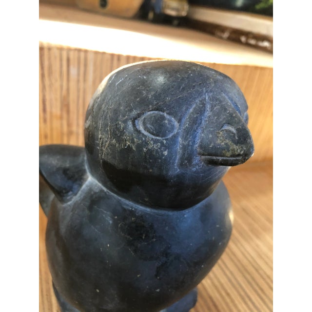 Mid 20th Century Mid 20th Century Eli Elijassiapik Soapstone Carving For Sale - Image 5 of 8
