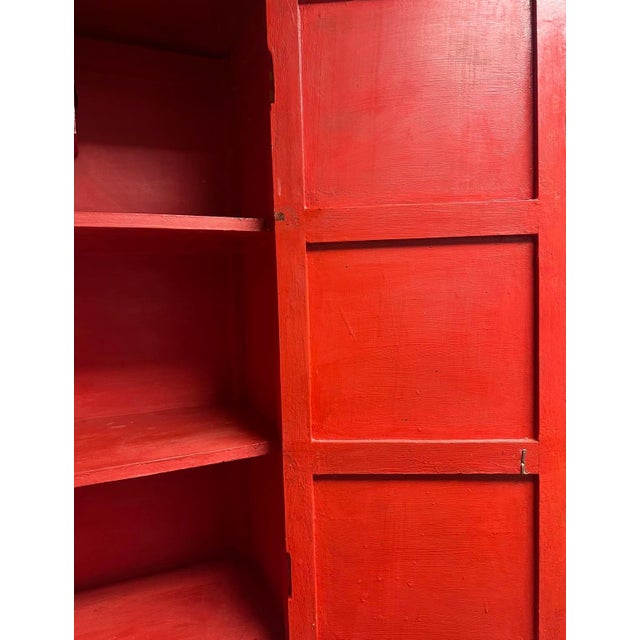 1990s Hand Painted Tall Armoire With Animal Motive For Sale - Image 9 of 9