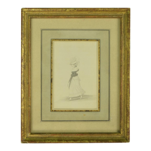 Late 18th Century Paul Sandby, r.a. Study of a Fashionable Lady
