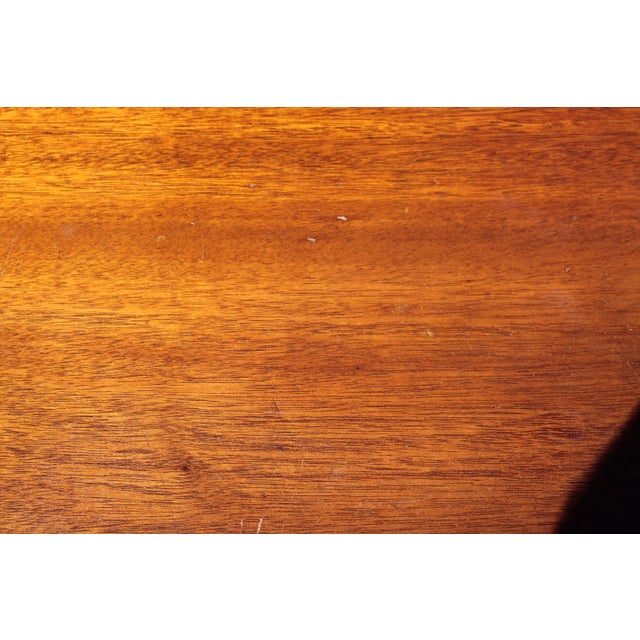 Black Mid-Century Modern Solid Mahogany Center Table For Sale - Image 8 of 13