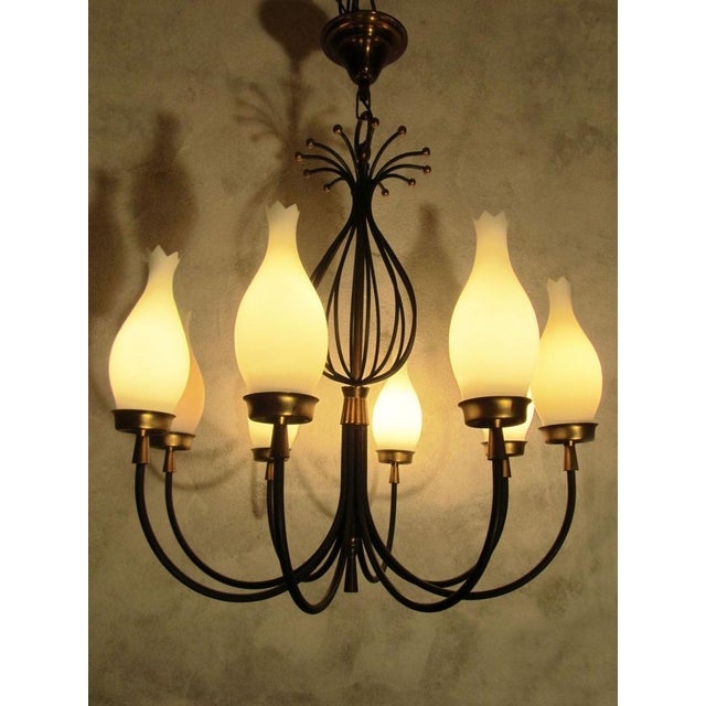 Vintage Chandeliers by Angelo Lelii for Arredoluce, Italy, 1950, Set of 2 For Sale - Image 14 of 18