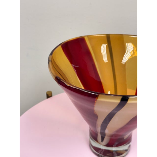 Waterford Evolution Collection Moroccan Breeze Art Glass Flared Bowl For Sale - Image 11 of 12