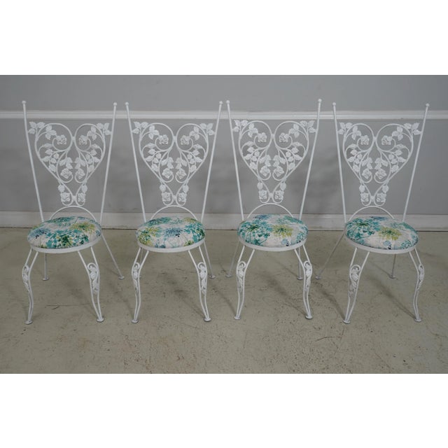 Vintage Iron Dining Room Table & 4 Chairs For Sale In Philadelphia - Image 6 of 12