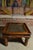 Antique Spanish Gothic Style Side Table W. Iron Lattice Textured Glass Top Large Beautiful & Rare Antique Piece! Good...