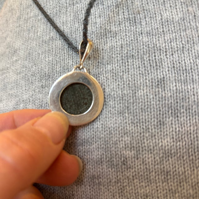 Antique Pendant of Emporer Crispus in Sterling Silver Setting For Sale - Image 10 of 11