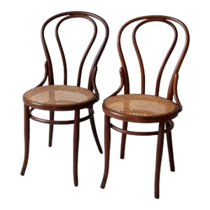Antique Jacob & Josef Kohn Bentwood Chairs Pair