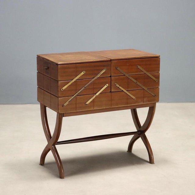 Vintage Italian Sewing Box, 1950s For Sale - Image 10 of 10