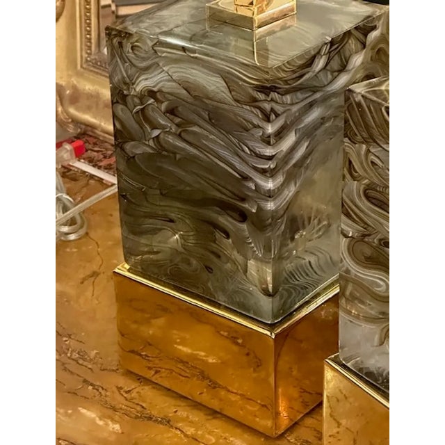 2000 - 2009 Murano Fume Block Lamps For Sale - Image 5 of 7