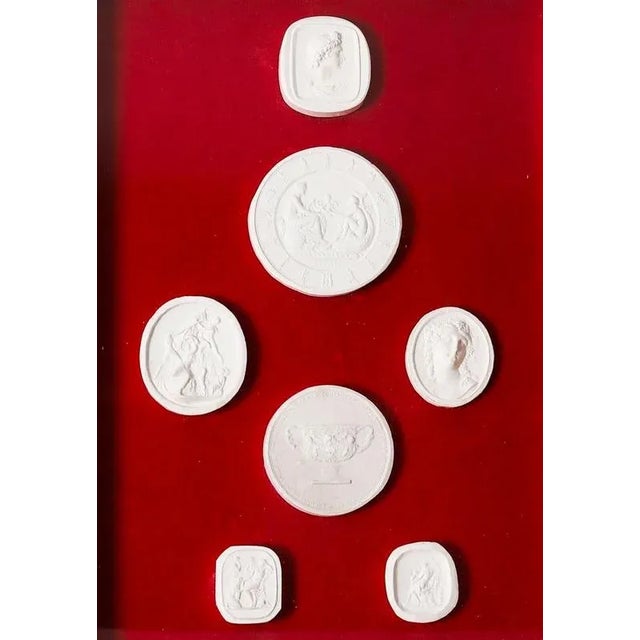 Gold Antique Framed Grand Tour Intaglios by Giovanni Liberotti, 19th Century, Set of 2 For Sale - Image 8 of 12