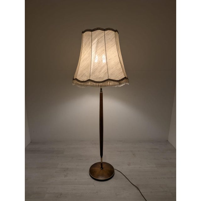 Danish Teak Floor Lamp with Brass, 1960s For Sale - Image 18 of 18