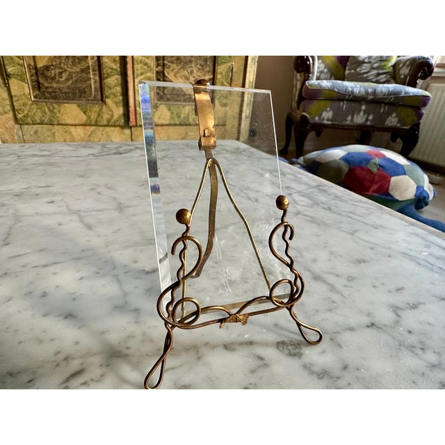 Art Nouveau Brass Picture Frame, Vienna, 1900s For Sale - Image 11 of 13