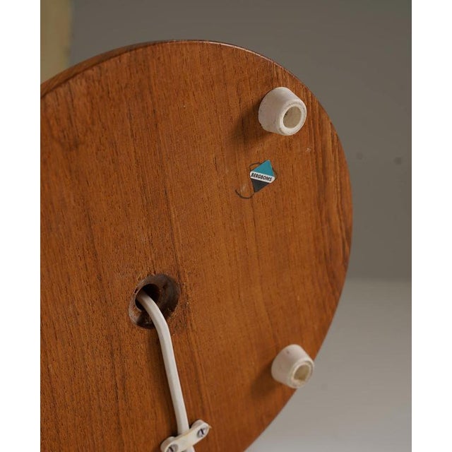 Metal Mid-Century Modern Swedish Table Lamp from Bergboms, 1960s For Sale - Image 7 of 9