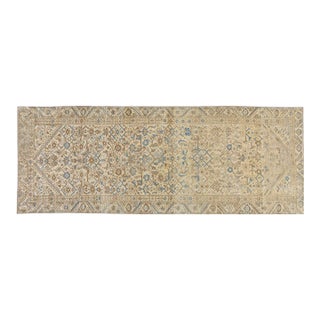 Vintage Turkish Hand Knotted Wool Rug, 3'2''x8'7'' For Sale
