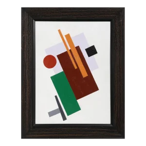 Seymour Zayon, Geometric Abstraction on White (After Kandinsky), Oil Painting