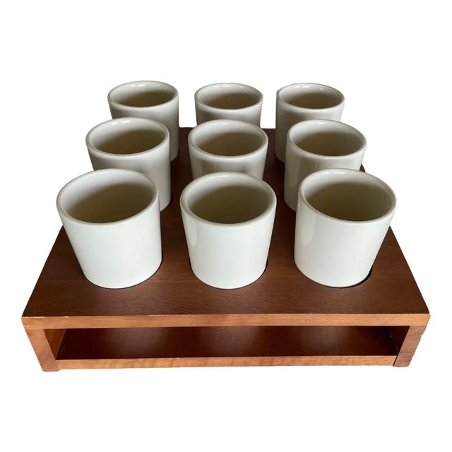 Royal Boch Expo 58 Cup Set from Villeroy & Boch, Set of 10 For Sale