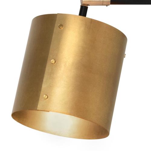 Scandinavian Black Brass Svep Wall Lamp by Kunsthandel For Sale - Image 4 of 6