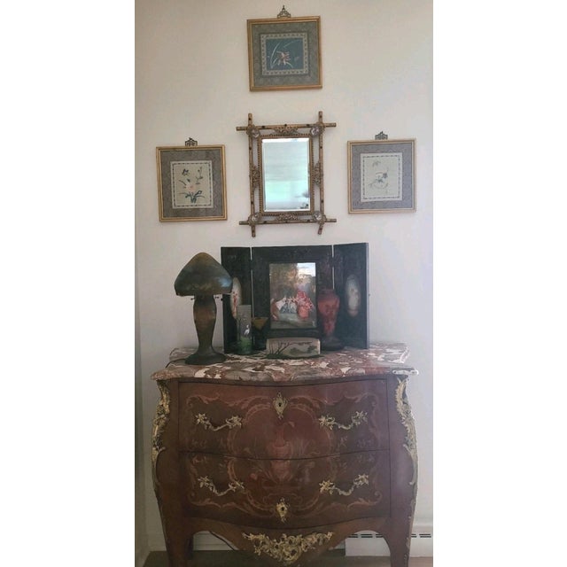 Mid 20th Century Vintage Chinese Set of 3 Silk Embroidery Panels Beautifully Framed For Sale - Image 5 of 6
