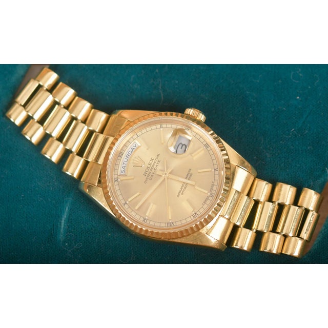 Rolex Presidential 18k Gold Day/Date Automatic Wristwatch For Sale - Image 13 of 17