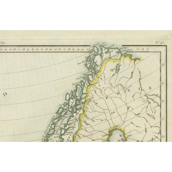 Map of Denmark and Norway and Iceland, 1802 For Sale - Image 4 of 8