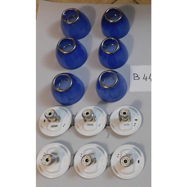 1970s Blue Tilos Sconces by Ernesto Gismondi for Artemide, a Pair For Sale - Image 10 of 11