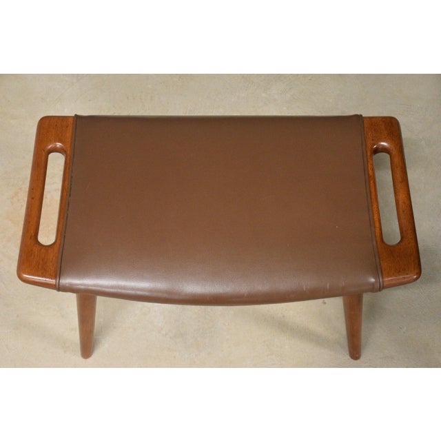 Hans J. Wegner Original Papa Bear Chair and Ottoman For Sale - Image 10 of 11