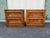 Wood Mid 20th Century Dixie Brutalist Walnut Nightstands- A Pair For Sale - Image 7 of 12