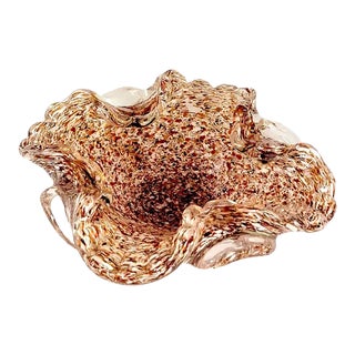 Vintage 1950s Murano Glass Bowl/Ashtray Attributed Avem Arte For Sale