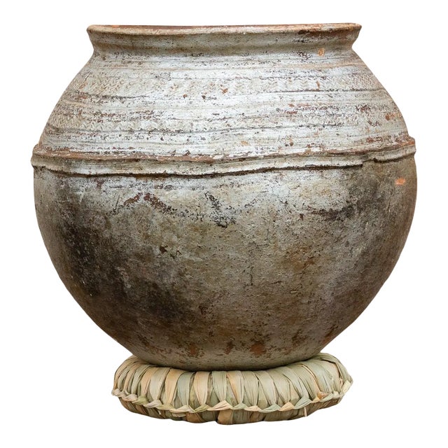 Kenga Silver African Carved Vessel For Sale