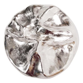 Round Metal Amorphic Wall Decor- Small For Sale