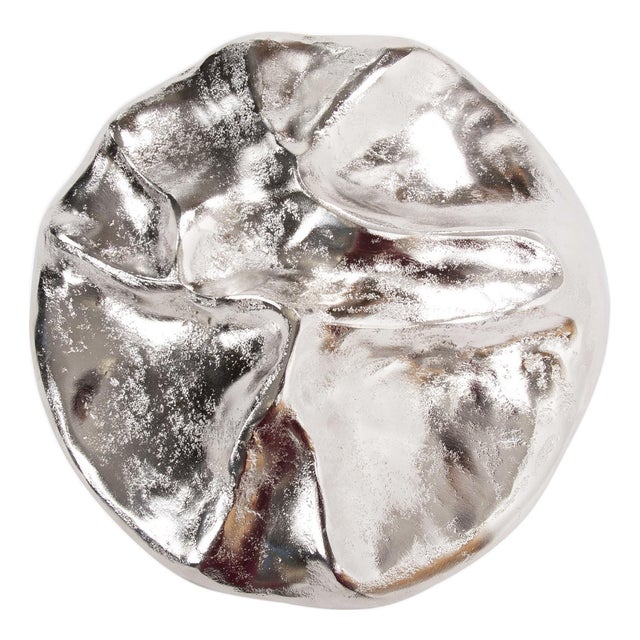 Round Metal Amorphic Wall Decor- Small For Sale