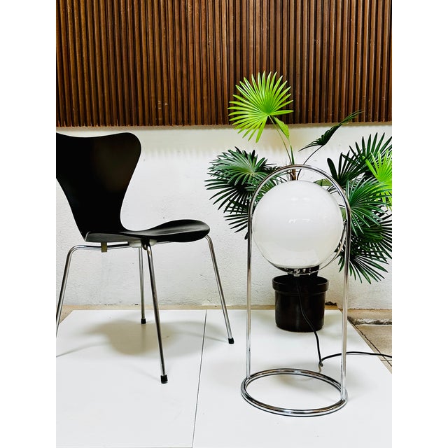 Mid-Century Space Age Modern Spherical Floor Lamp in Glass and Chrome, Germany, 1960s For Sale - Image 11 of 18