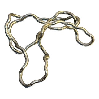 1980s Bendable Snake Chain Necklace For Sale