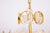 Large Gilt Brass and Crystal Chandelier attributed to Sciolari for Palwa, Germany, 1970s For Sale - Image 6 of 17