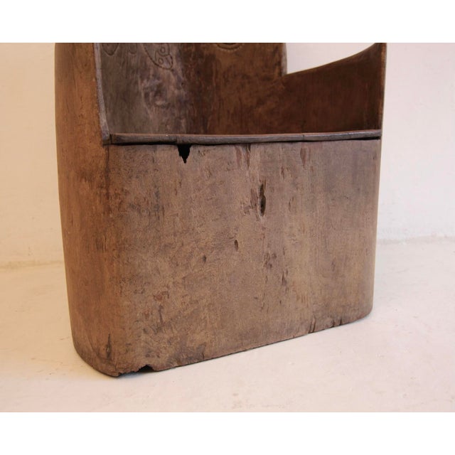 Scandinavian Folk Art Tree Stump Kubbstol Armchair For Sale - Image 10 of 18