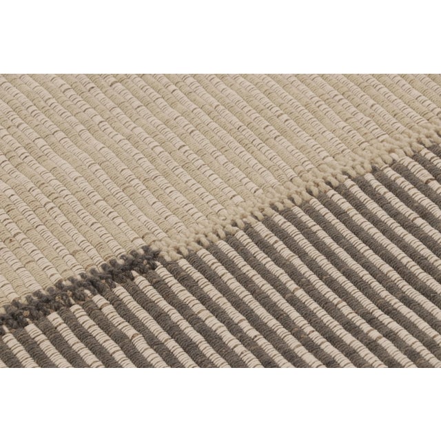 Handwoven in wool, this 4x4 contemporary Kilim is from an exciting new custom-capable flatweave collection by Rug & Kilim....