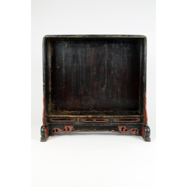 18th Century Gilt Painted Table Screen For Sale - Image 4 of 9