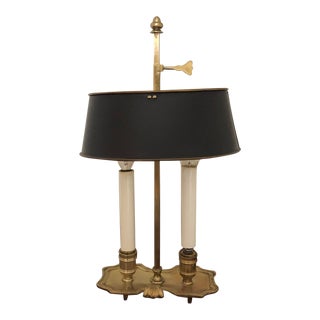 Frederick Cooper Bouillotte Brass Lamp For Sale