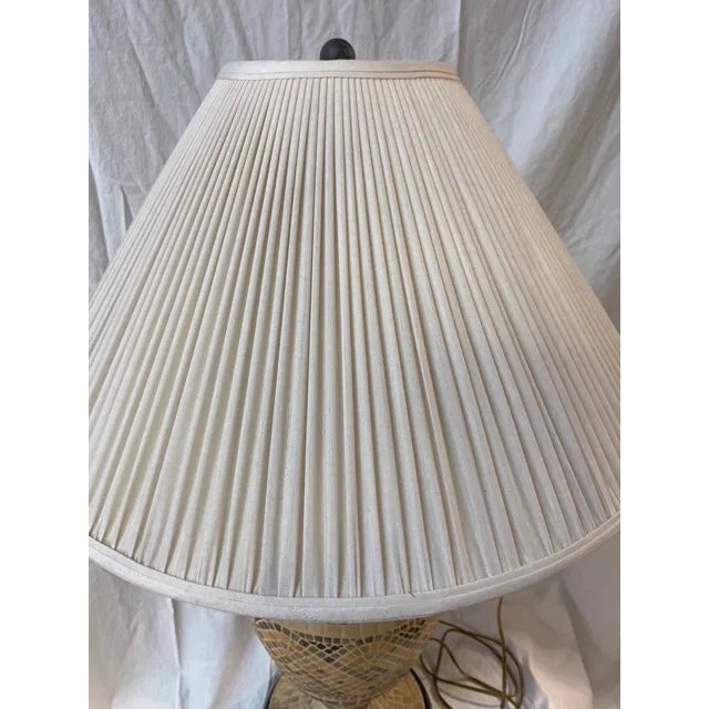 Vintage Showroom Ceramic Mosaic Design Table Lamp For Sale - Image 10 of 13