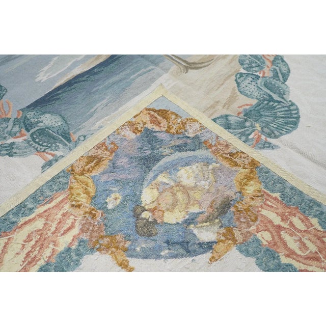 French Aubusson Design Rug 7'10'' X 9'11'' For Sale - Image 10 of 10