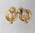 Metal Vintage 1980s Signed Napier Goldtone Hoop Clip Earrings-2 Pieces For Sale - Image 7 of 9