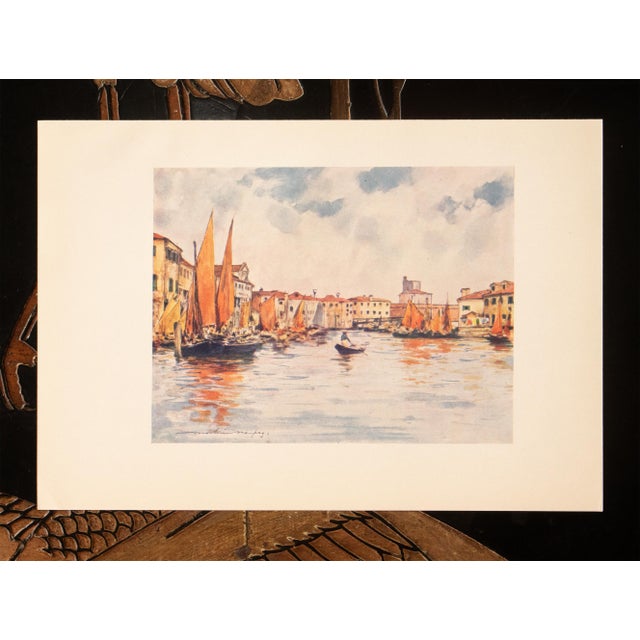 1912 Mortimer Menpes "Chioggia", Original Full-Color Print of Venice For Sale - Image 4 of 6
