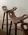Black Vintage Spanish Brutalist Wooden Marbella Bar Stools from Confonorm, 1970s, Set of 3 For Sale - Image 8 of 18