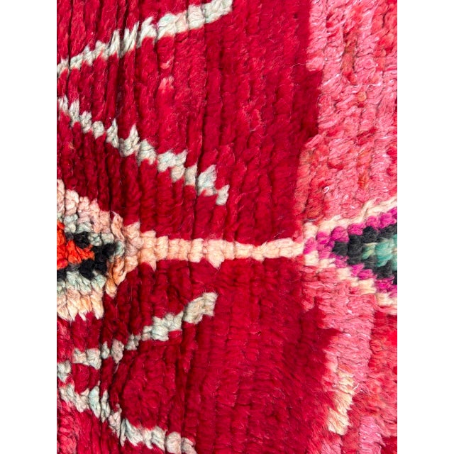 2000 - 2009 Red Traditional Berber Moroccan Handknotted Runner Rug, 70x320 Cm For Sale - Image 5 of 9