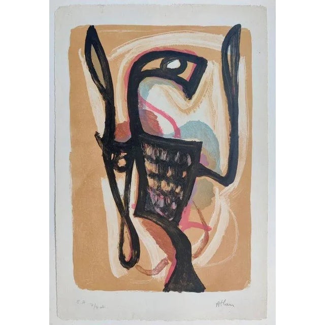 Modern Jean-Michel Atlan, Moonbird, Lithograph For Sale - Image 3 of 3