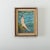 Dimensions: 17” H x 13 ⅜” W x 1 ¾” D French vintage (late 20th century) framed oil portrait of a lady enjoying some time...