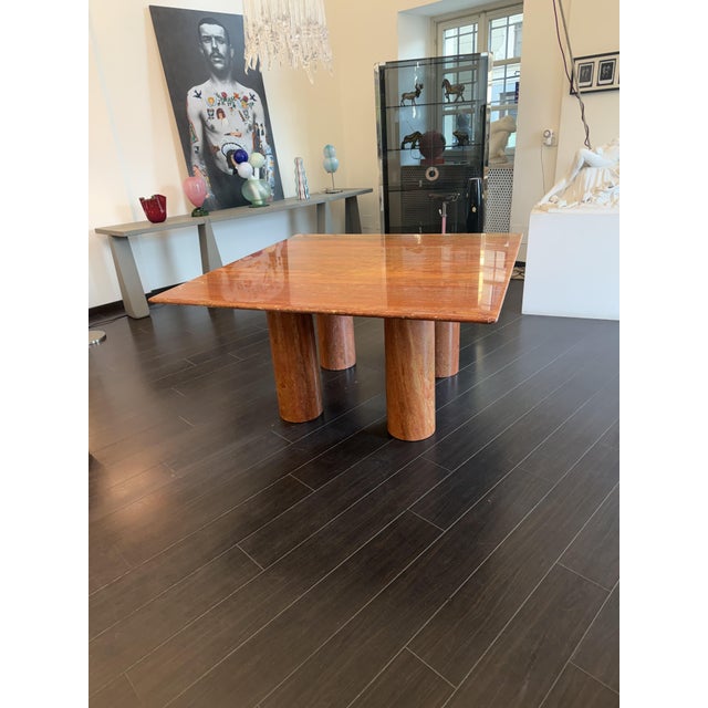 Beige Colonnato Marble Table by Mario Bellini for Cassina, 1970 For Sale - Image 8 of 8