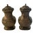 Pair of Vintage English Barker Ellis Silverplate Repoussé Salt & Pepper Shakers For Sale