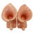 1950s Mid-Century Modern Pink Calla Lilly Horn Shaped Ceramic Vase, Pair For Sale - Image 4 of 8