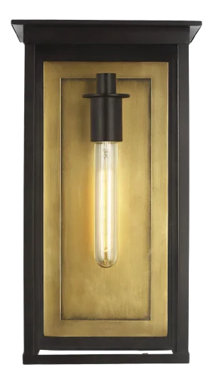 Chapman & Myers by Visual Comfort Studio Freeport Large Outdoor Wall Lantern, Copper