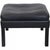 Model 2202 Ottoman in Black Leather by Børge Mogensen, 1990s For Sale - Image 9 of 9
